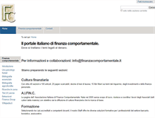 Tablet Screenshot of finanzacomportamentale.it